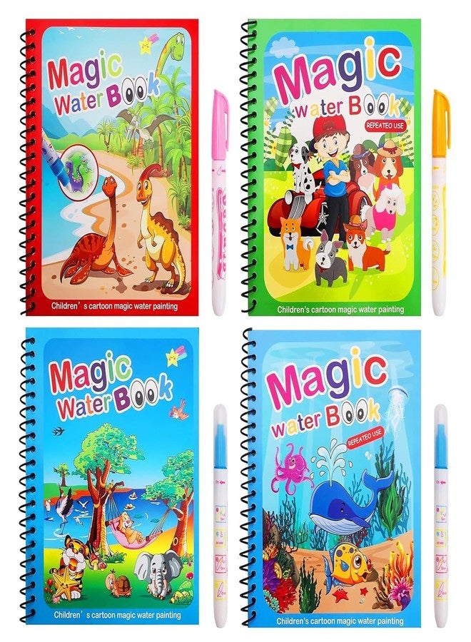 SENVOX Water Marker Magic Book for Kids | Reusable, No-Mess & Water Reveal Activity Book with Refillable Pens | 4 Themes to Boost Drawing Skills | Educational & Travel-Friendly (4) - Image 1